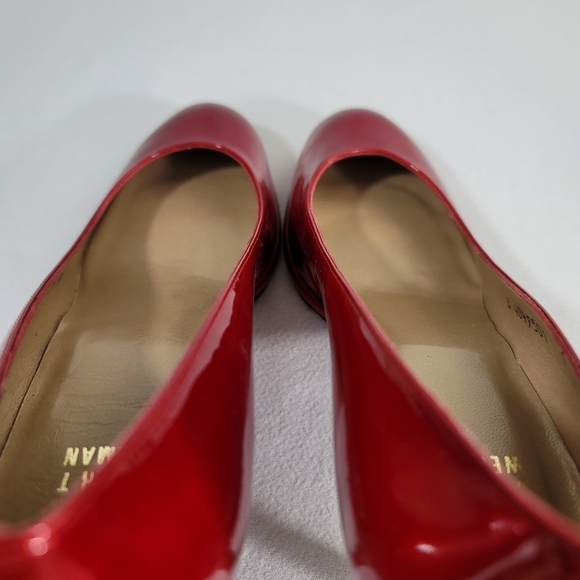 Stuart Weitzman Muse Red Quasar Heels Sz 7 N - Picture 11 of 16